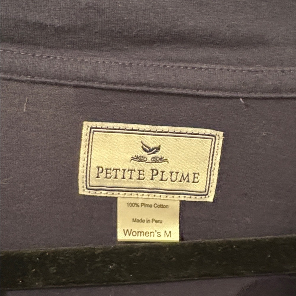 Petite Plume Women's Cotton Shirt Womens Medium Sleepwear Cozy - Picture 4 of 10